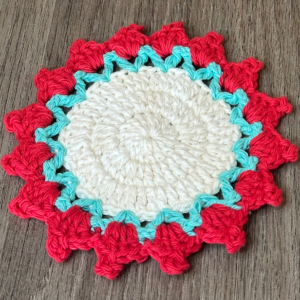 crochet flower coasters for coffee table decor