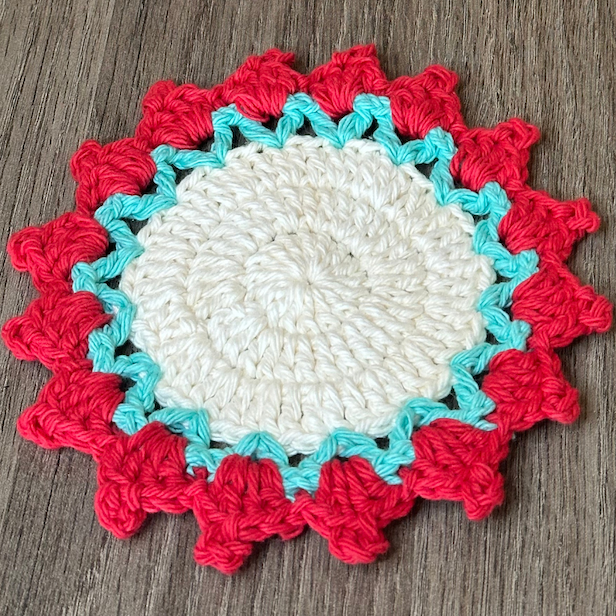 crochet flower coasters for coffee table decor