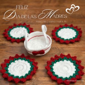 HappyMothersDayCrochetCoaster1