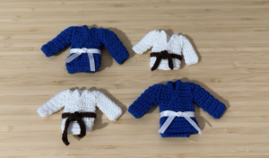 Four Crochet Kimonos Judo
